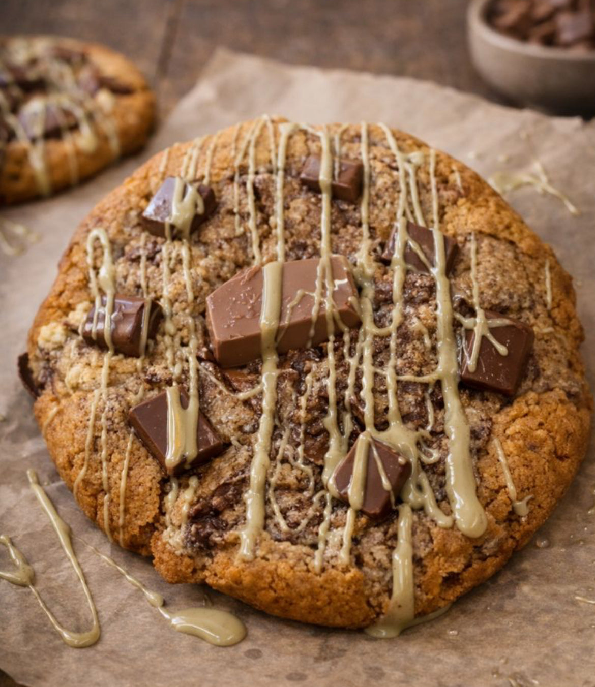 Brown Butter Dubai Chocolate Chip Cookie